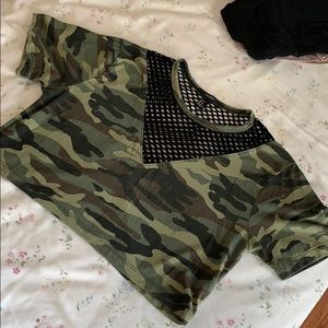 Camo crop top
